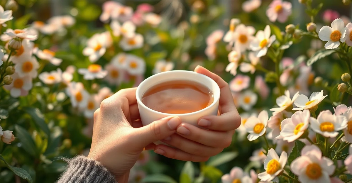 조용한 숲길에 아침 햇살이 비치는 모습