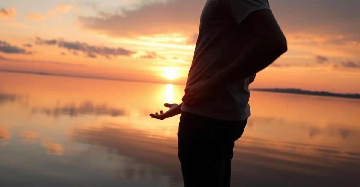 따뜻한 차를 마시며 창밖을 보는 순간