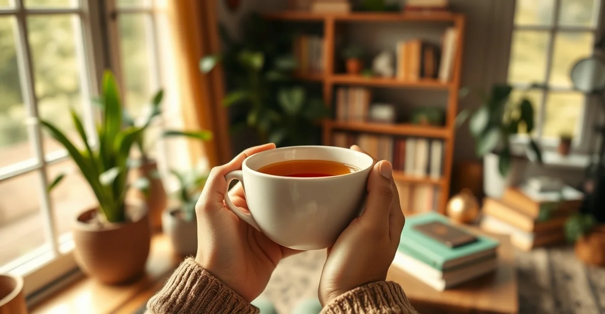 고요한 산길에 햇빛이 내려앉는 장면
