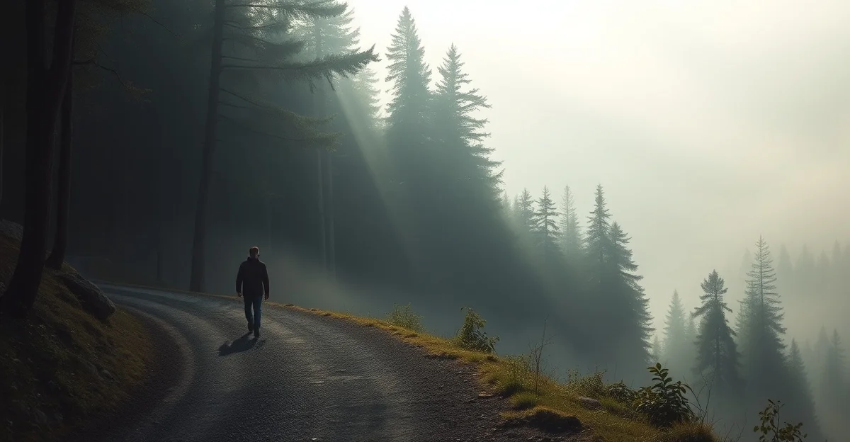 잔잔한 호수에 미풍으로 일렁이는 물결