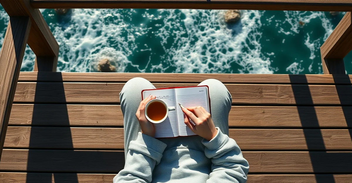 서서히 떨어지는 빗방울이 물 위를 빠져나가는 모습