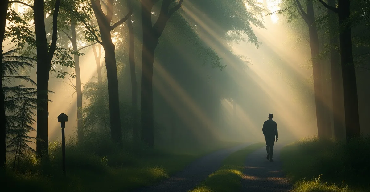 조용한 실내 공간에 햇빛이 들어오는 모습