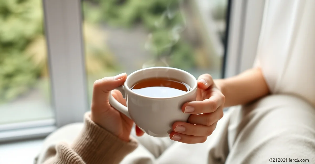 고요한 숲길에 부드러운 햇빛이 내려앉는 장면