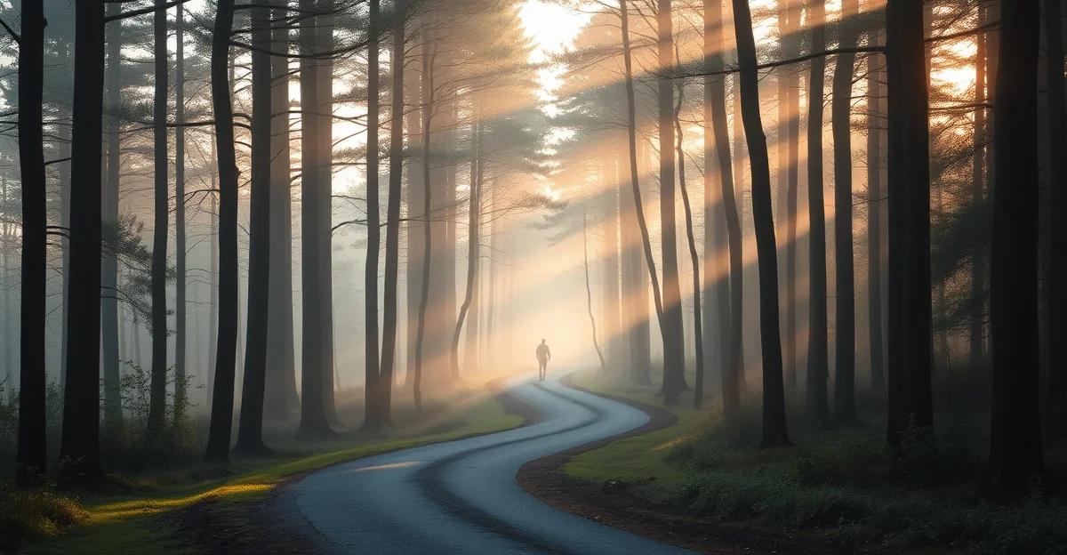 고요한 정원에서 따뜻한 차를 마시는 손