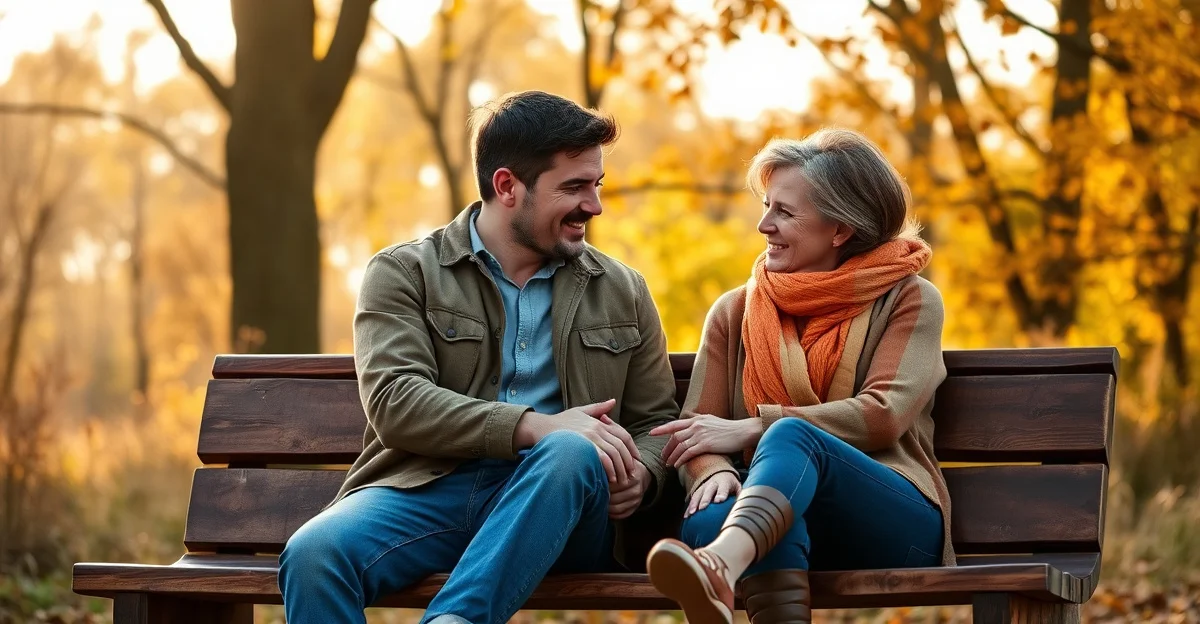 따뜻한 차를 마시며 정원을 바라보는 장면