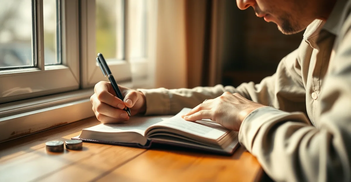 고요한 호수에 떨어지는 빗방울