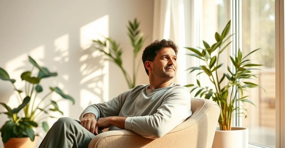 따뜻한 차를 마시는 손