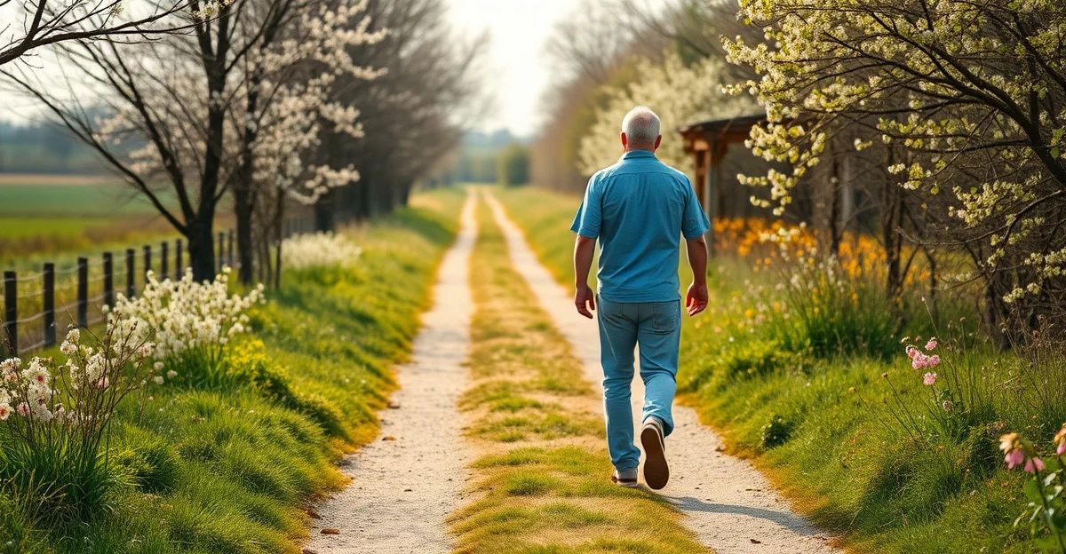 soft morning light filtering through empty tree branches