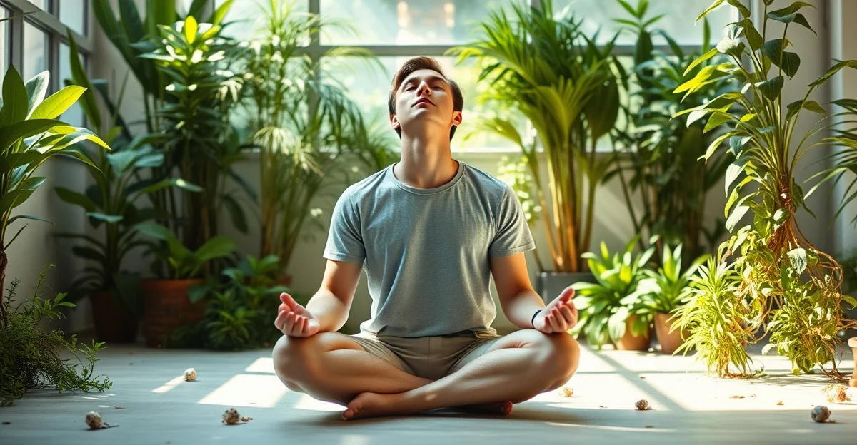 수목 사이로 내려오는 햇빛