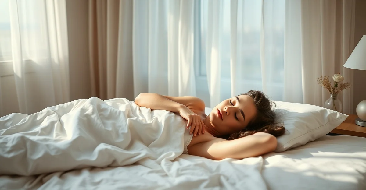 잔잔한 수면에 잔물결이 일어나는 호수