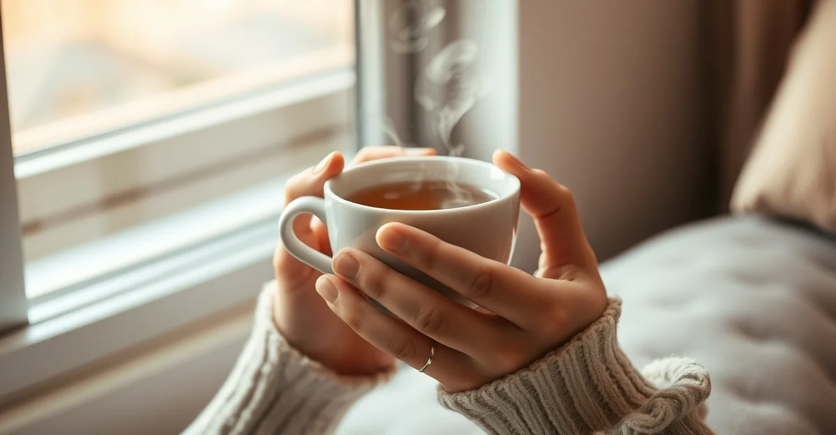 고요한 숲길에 아침 햇빛이 비추고 있다