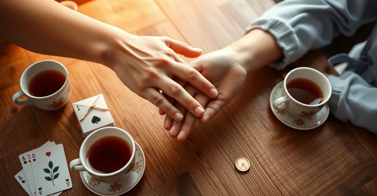 따뜻한 차를 마시는 고요한 순간