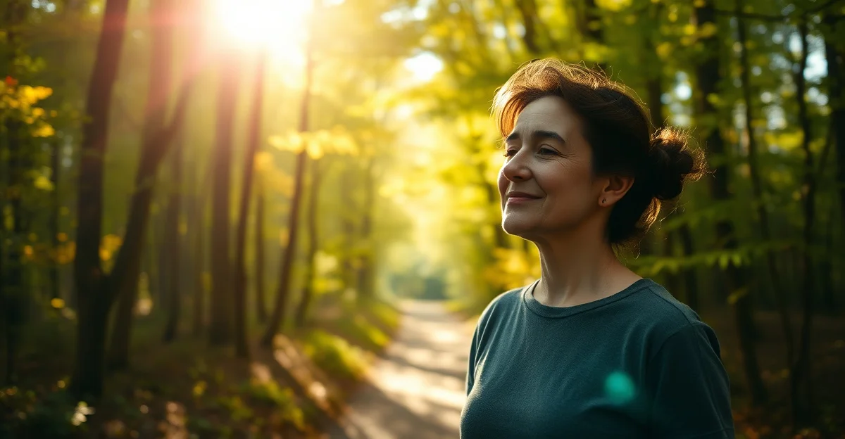 a garden path on an overcast day