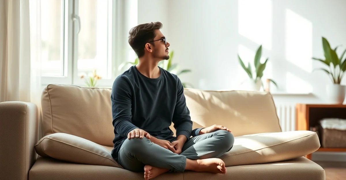 따뜻한 손으로 차를 감싸 마시는 모습