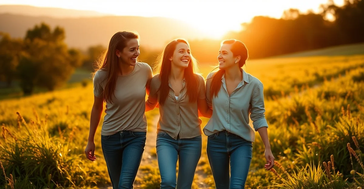 hands holding warm tea in a garden