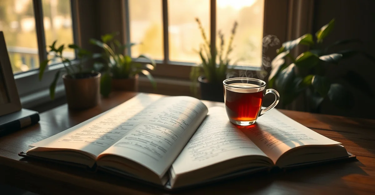 고요한 아침 숲길