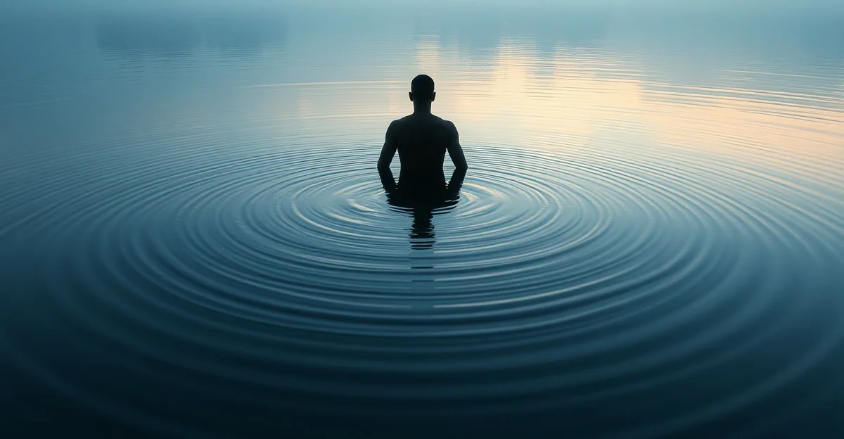 따뜻한 차 한 잔이 놓인 책상