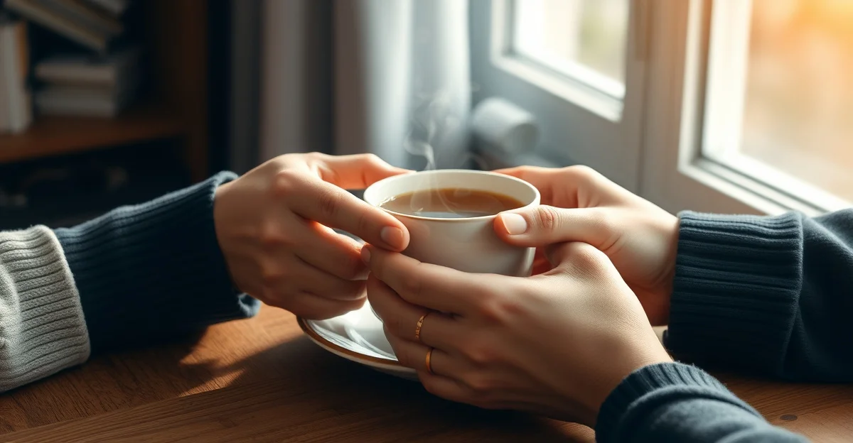 조용한 산책로에서 햇빛을 받은 모습