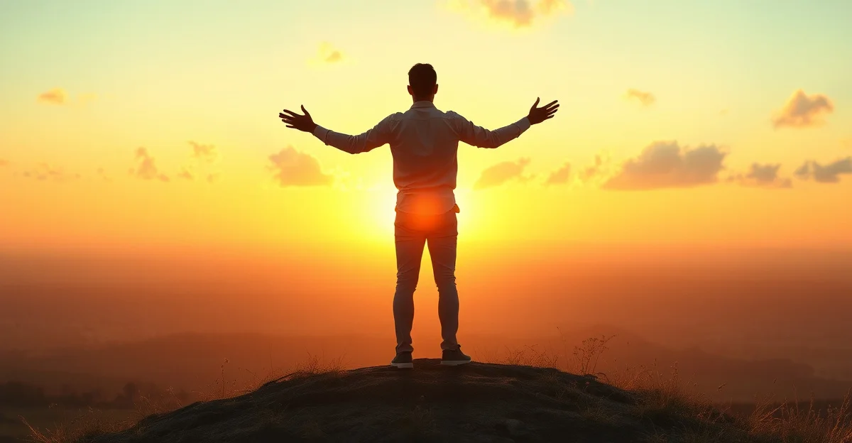 따뜻한 차를 마시는 조용한 순간