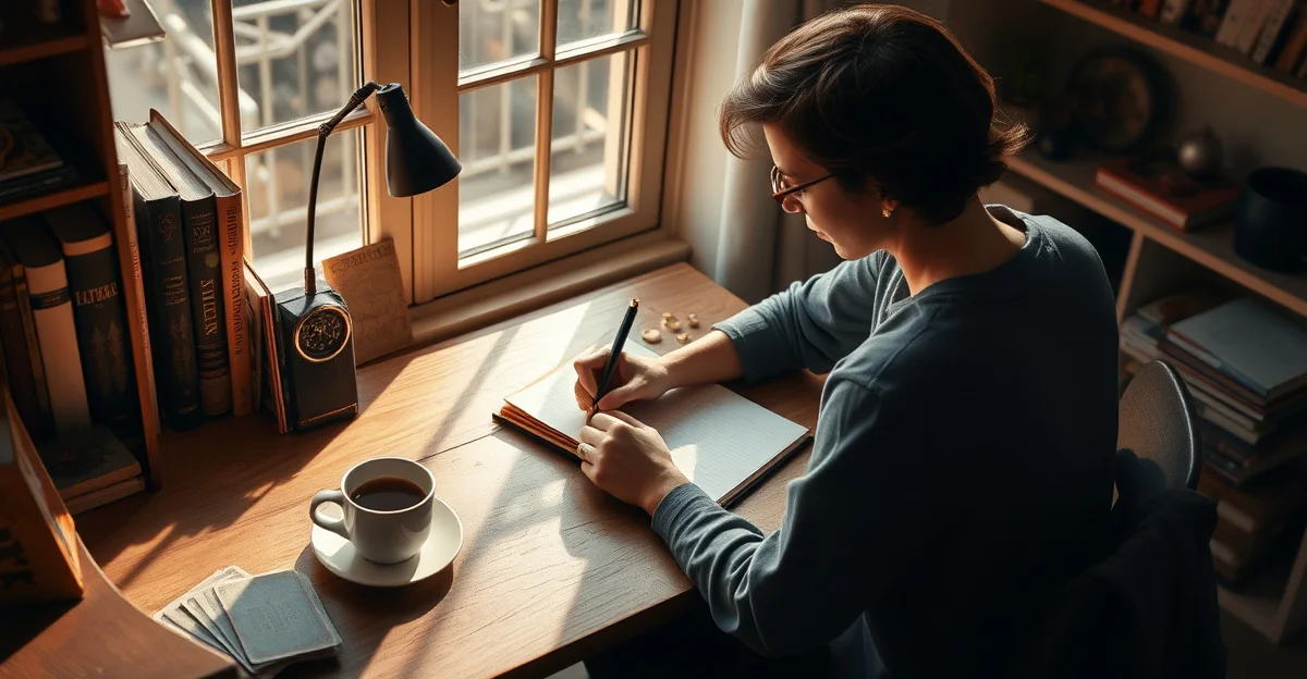 따뜻한 차를 마시며 창밖을 보는 순간